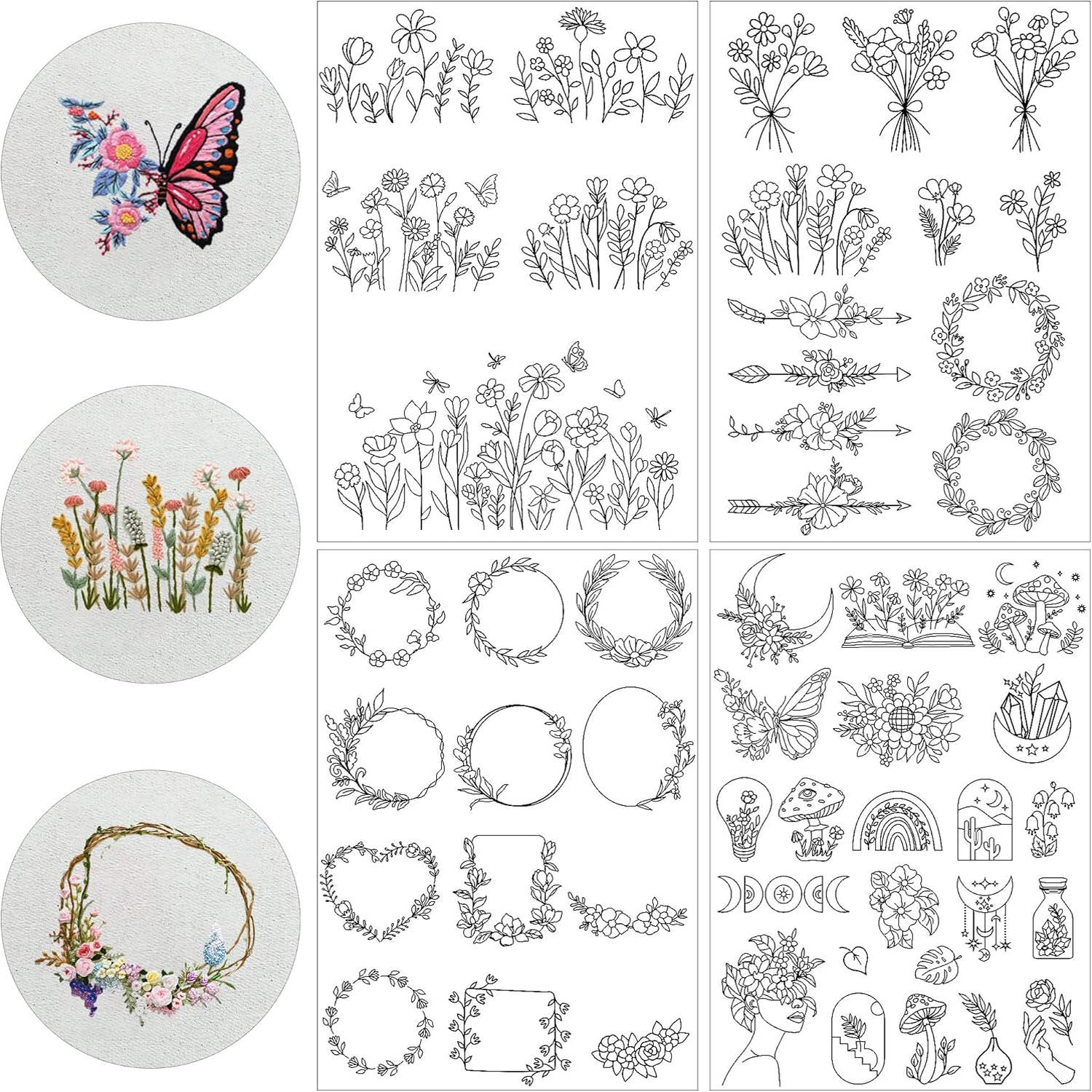 Embroidery Web - 4-листый водорастворимый стабилизатор для вышивки, липкая