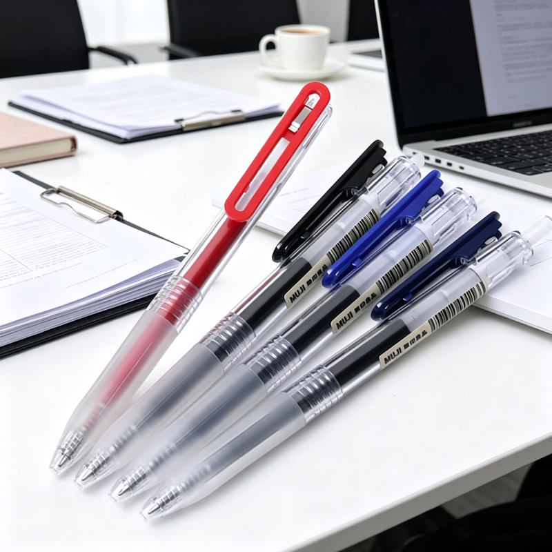 Muji Stationery Gel Pen - Гелевые ручки MUJI с выдвижным механизмом