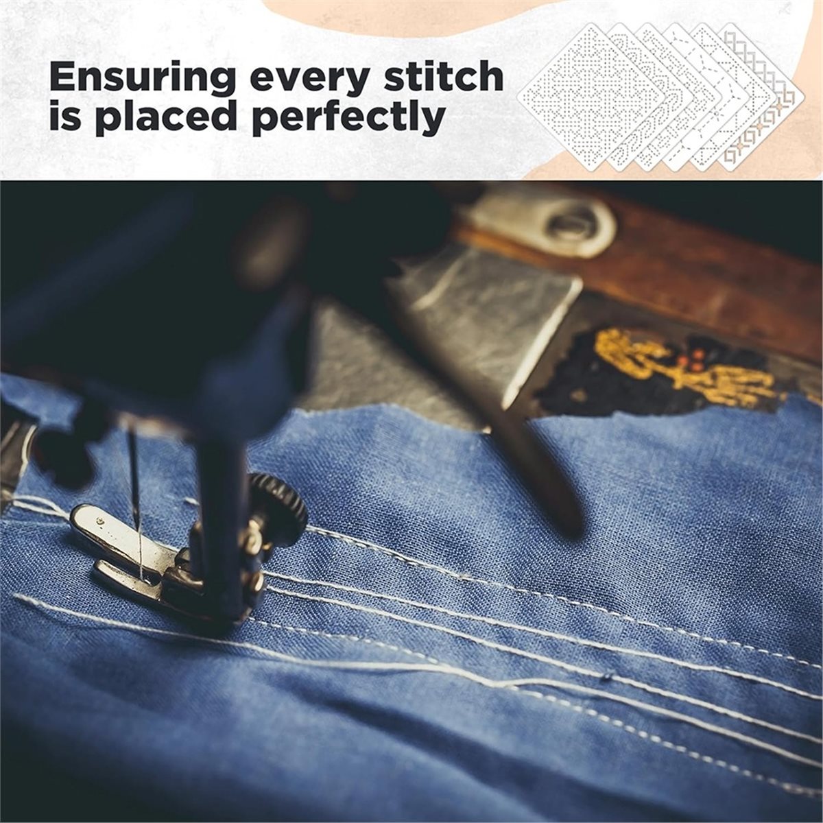 Embroidery X Pattern - Набор из 30 пластиковых трафаретов-шаблонов с
