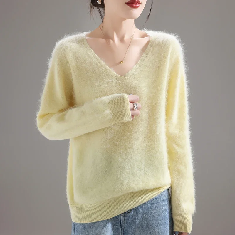 Embroidery Knit - Женский свитер из 100% мериносовой шерсти