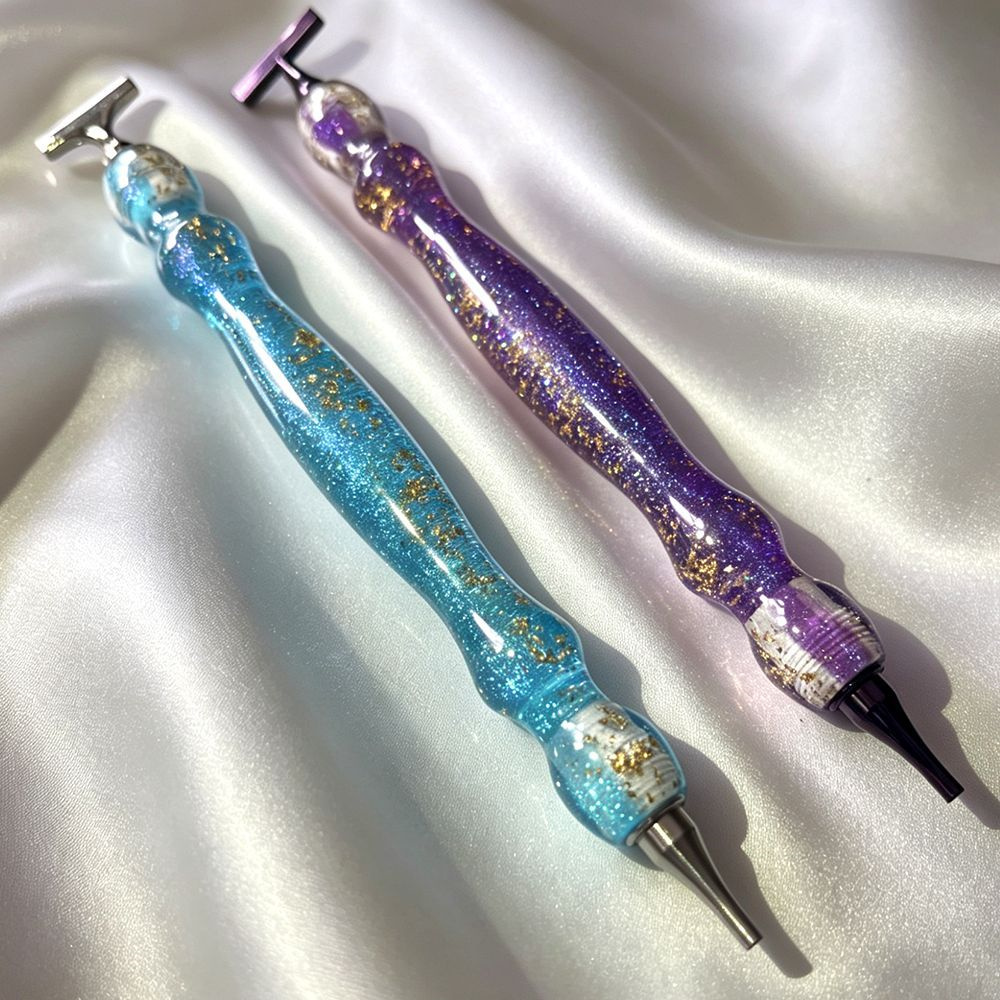 Embroidery Gold - Новая блестящая сине-фиолетовая ручка для алмазной