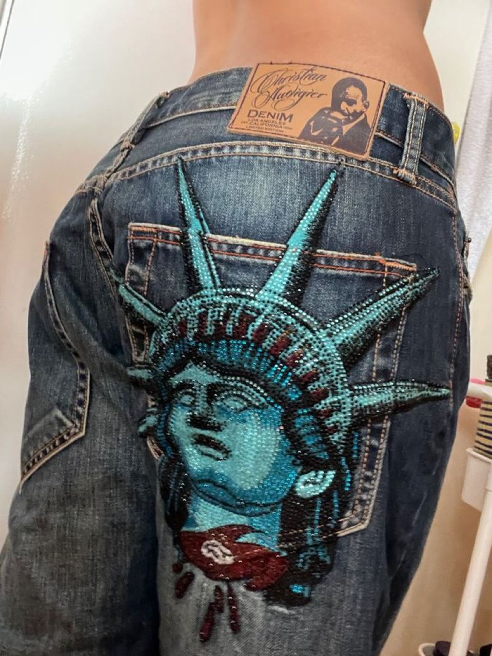 Джинсы Y2k в стиле 2000-х с пр – обзор и цена Embroidery Jeans Sakura