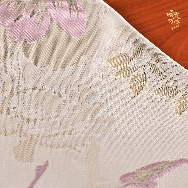 Китайская ткань жаккард с рель – обзор и цена Embroidery Gold