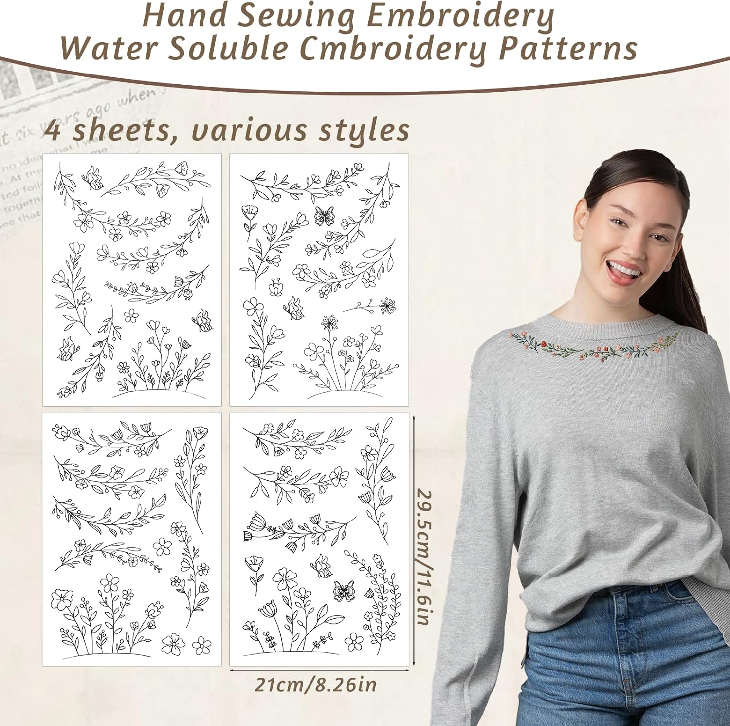 Бумага для вышивки, растворима – обзор и цена Embroidery Web