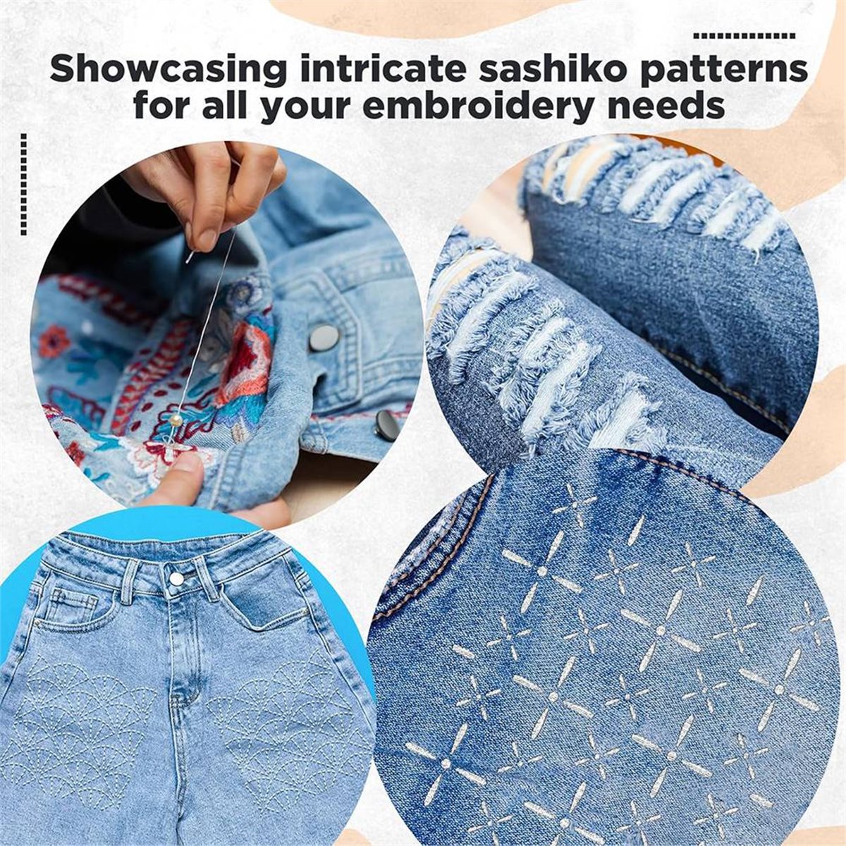 Набор из 30 пластиковых трафар – обзор и цена Embroidery X Pattern