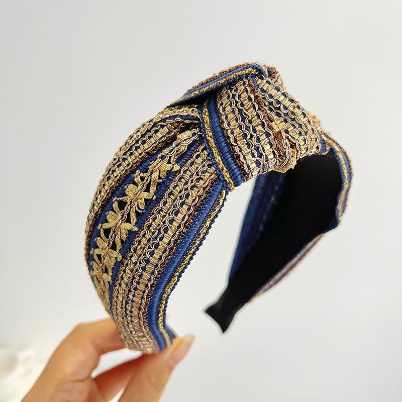 Женская винтажная повязка на г – обзор и цена Embroidery Gold