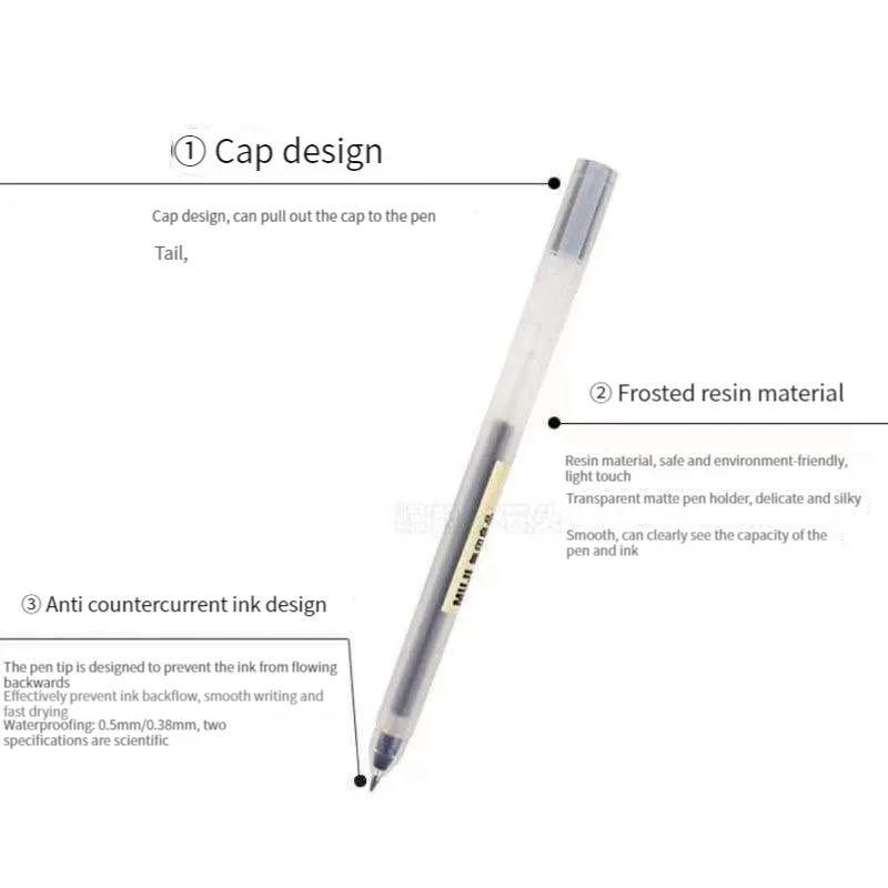 6/8 шт./компл. Kawaii MUJIs ге – обзор и цена Muji Stationery Gel Pen