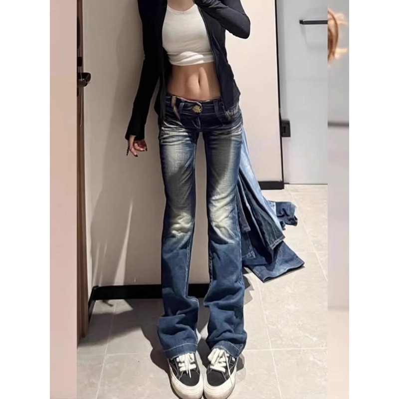 Летние Y2K модные ретро-панк с – обзор и цена Embroidery Jeans Sakura