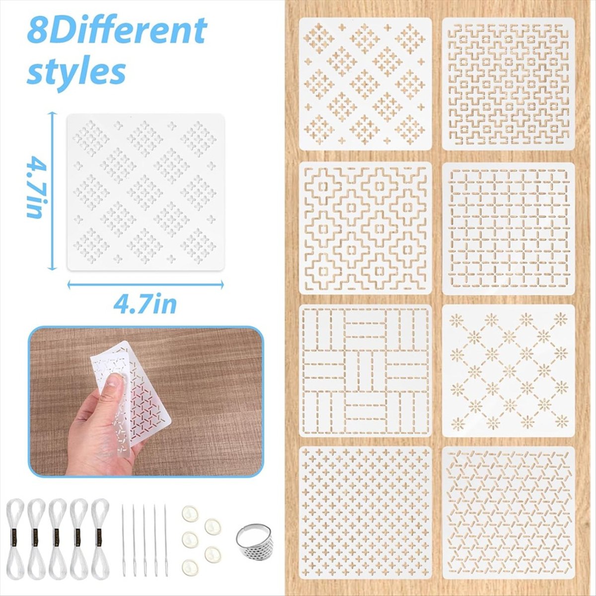 AT16 24 шт. пластиковый набор  – обзор и цена Embroidery X Pattern