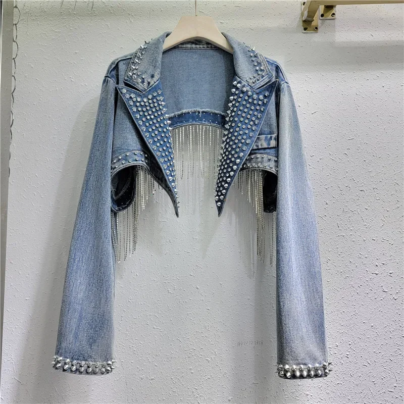 Джинсовая куртка со стразами и – обзор и цена Embroidery Jeans Sakura